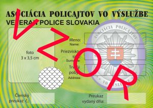 vzor preukazu člena APVV - prvá strana